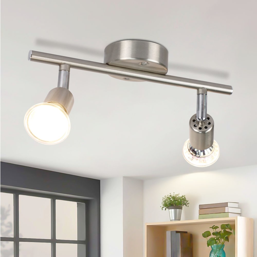 Spot de plafond en fer gris 26x15x8cm gu10 — vue 3