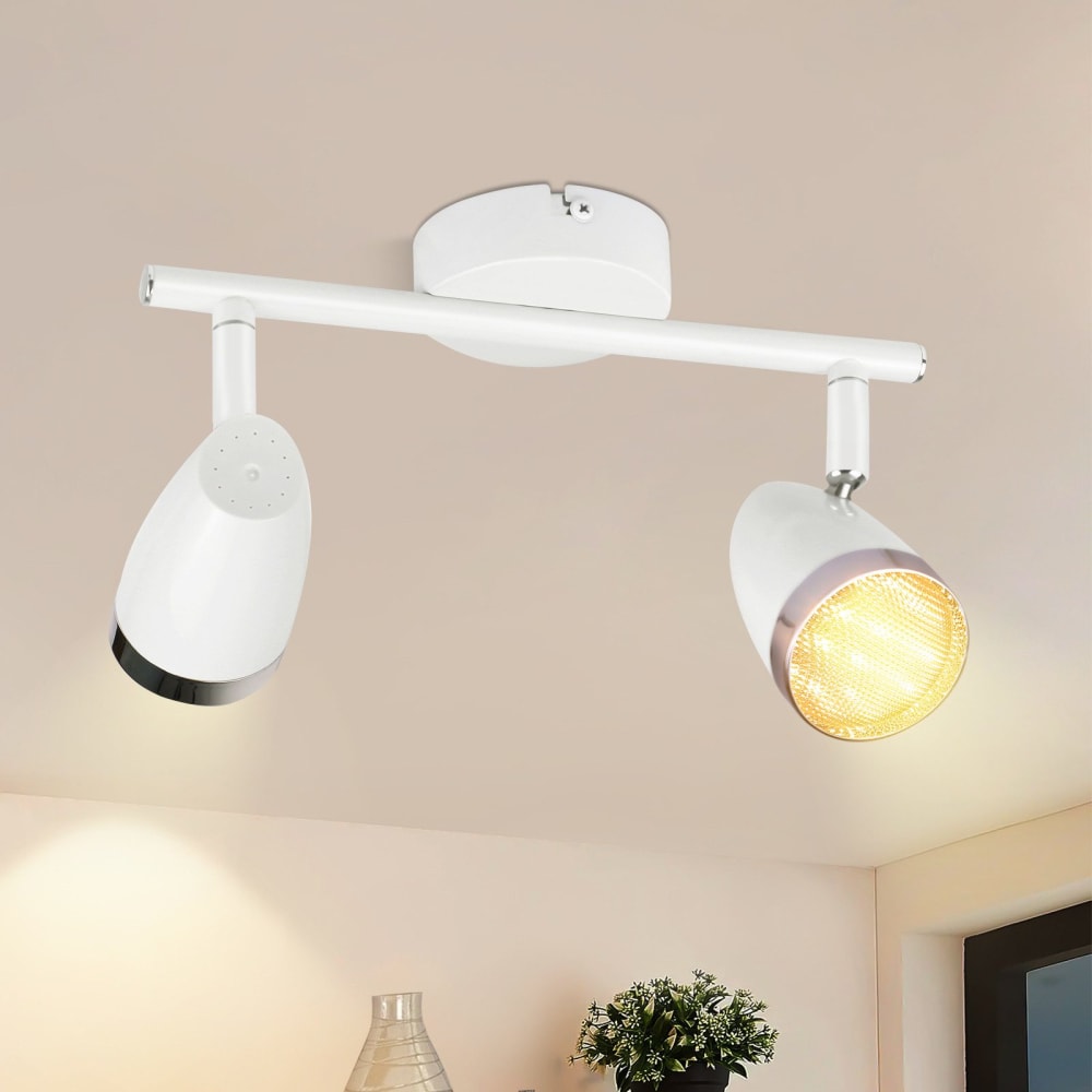 Spot de plafond en fer blanc 25x15.5x5.6cm — vue 3
