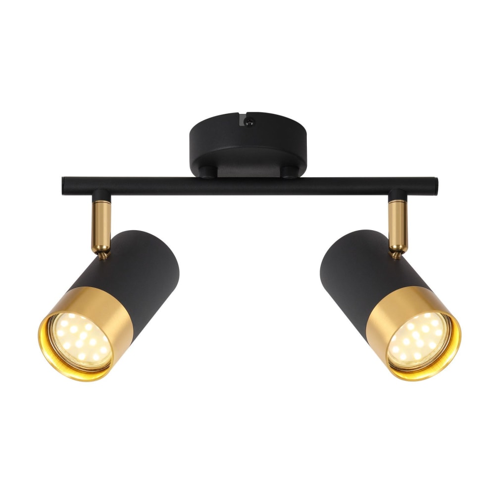 Spot de plafond en fer noir 25.5x12x15cm gu10