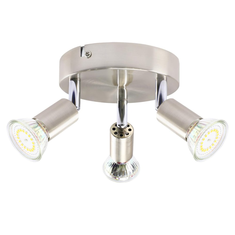 Spot de plafond en fer gris 12x12x8cm gu10