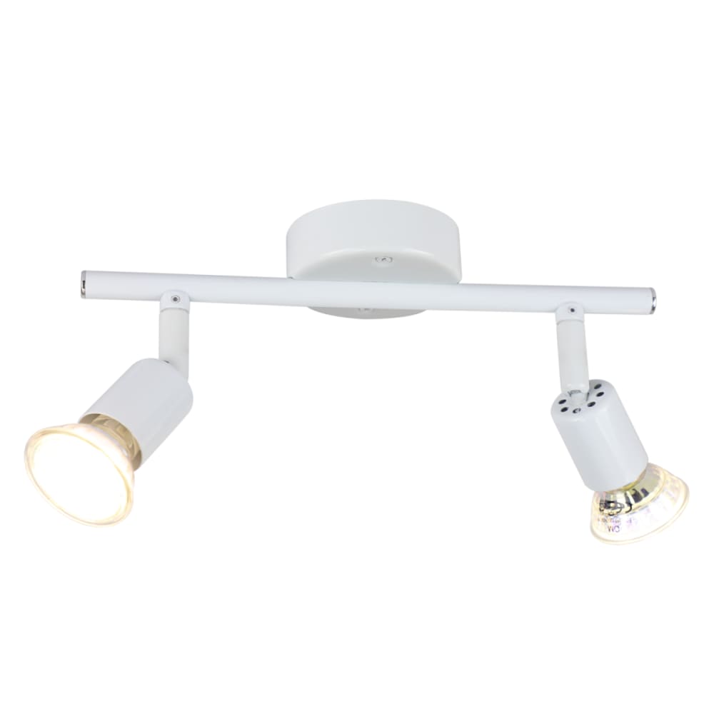 Spot de plafond en fer blanc 26x15x8cm gu10