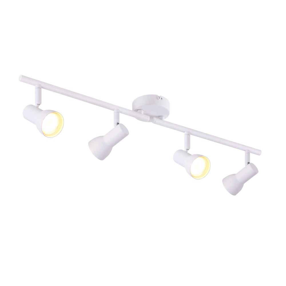 Spot de plafond en fer blanc 60.5x8x16.5cm gu10