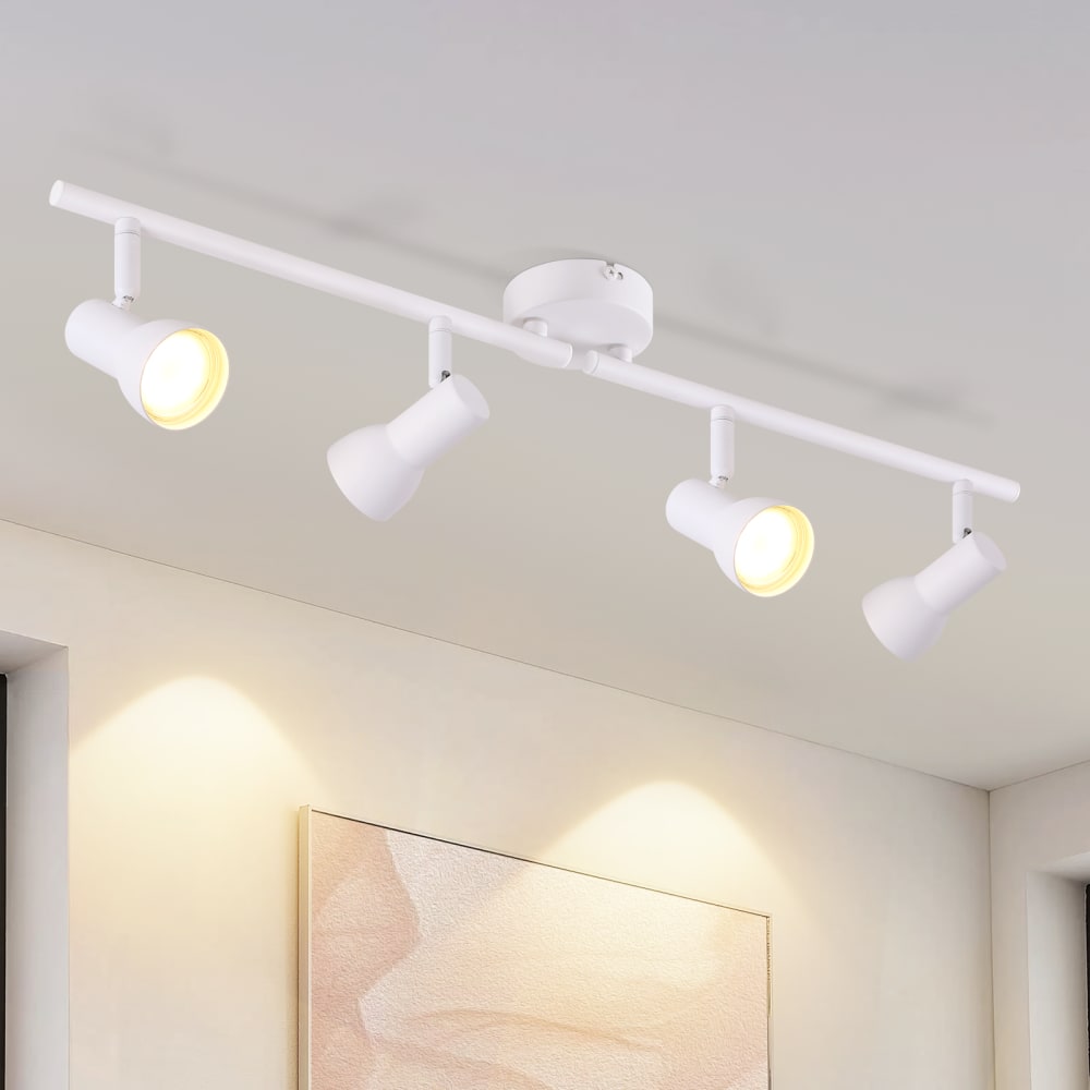Spot de plafond en fer blanc 60.5x8x16.5cm gu10 — vue 3