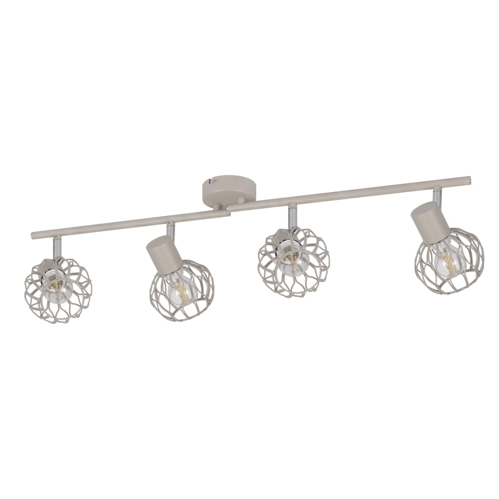 Spot de plafond en fer gris 70x10x18cm e14