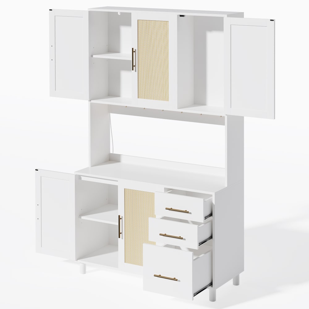 Buffet de cuisine en mdf avec led blanc