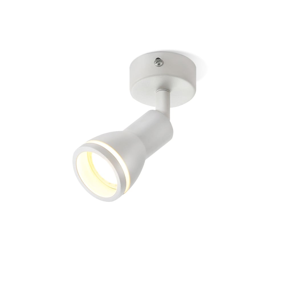 Spot de plafond en fer blanc 6x6x15.7cm gu10