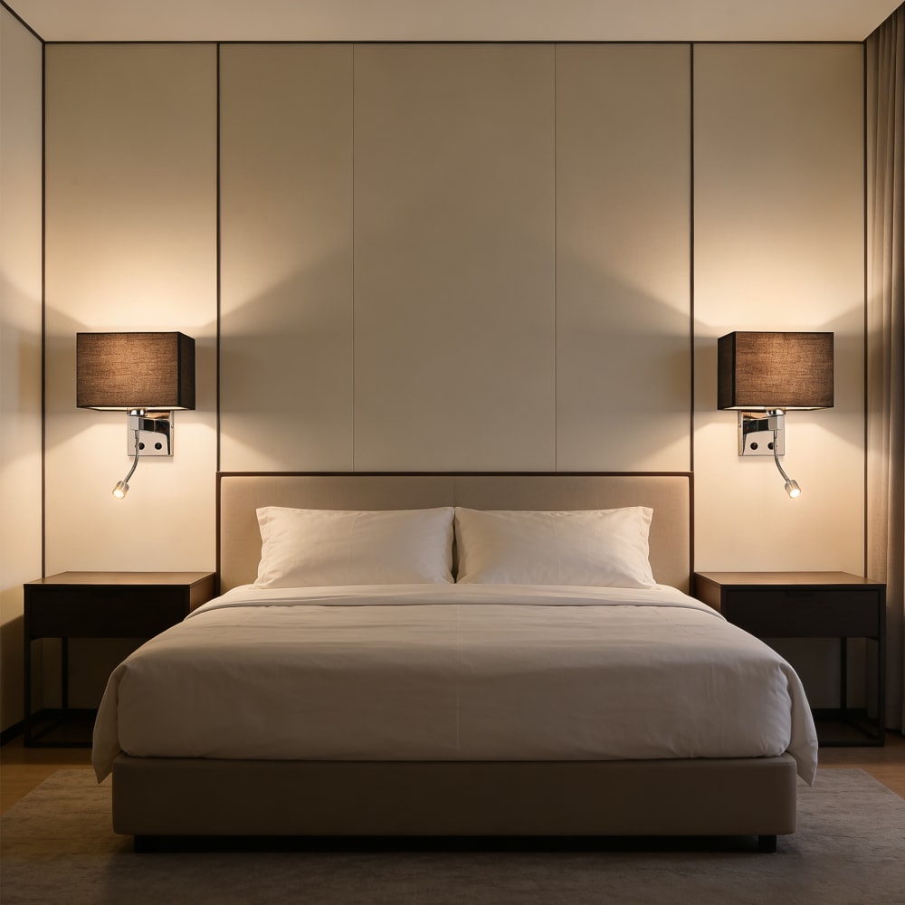 Applique murale fer noir 35x17x20cm led — vue 4
