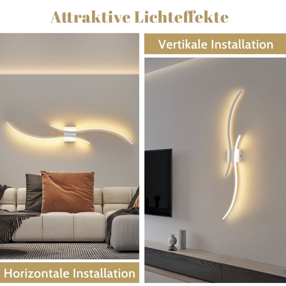 Applique murale aluminium blanc 101.5x13.5x4.9cm led — vue 3