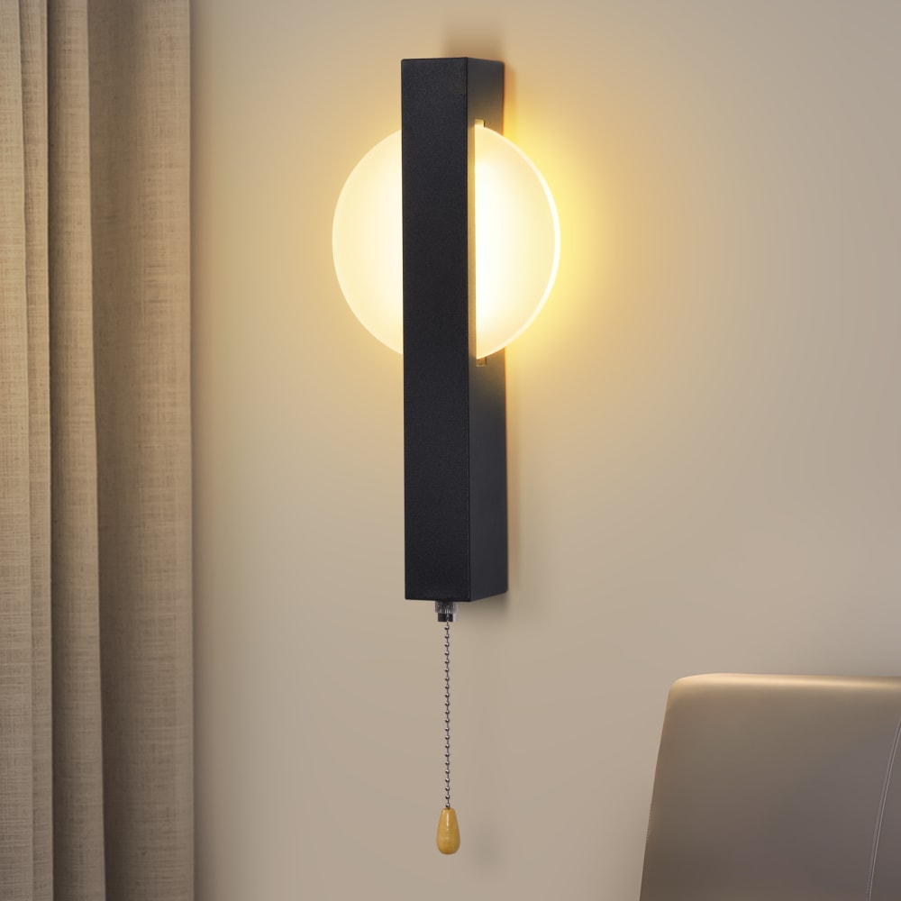 Wandleuchte eisen 27.5x12x4.5cm schwarz LED - Maisons Du Monde