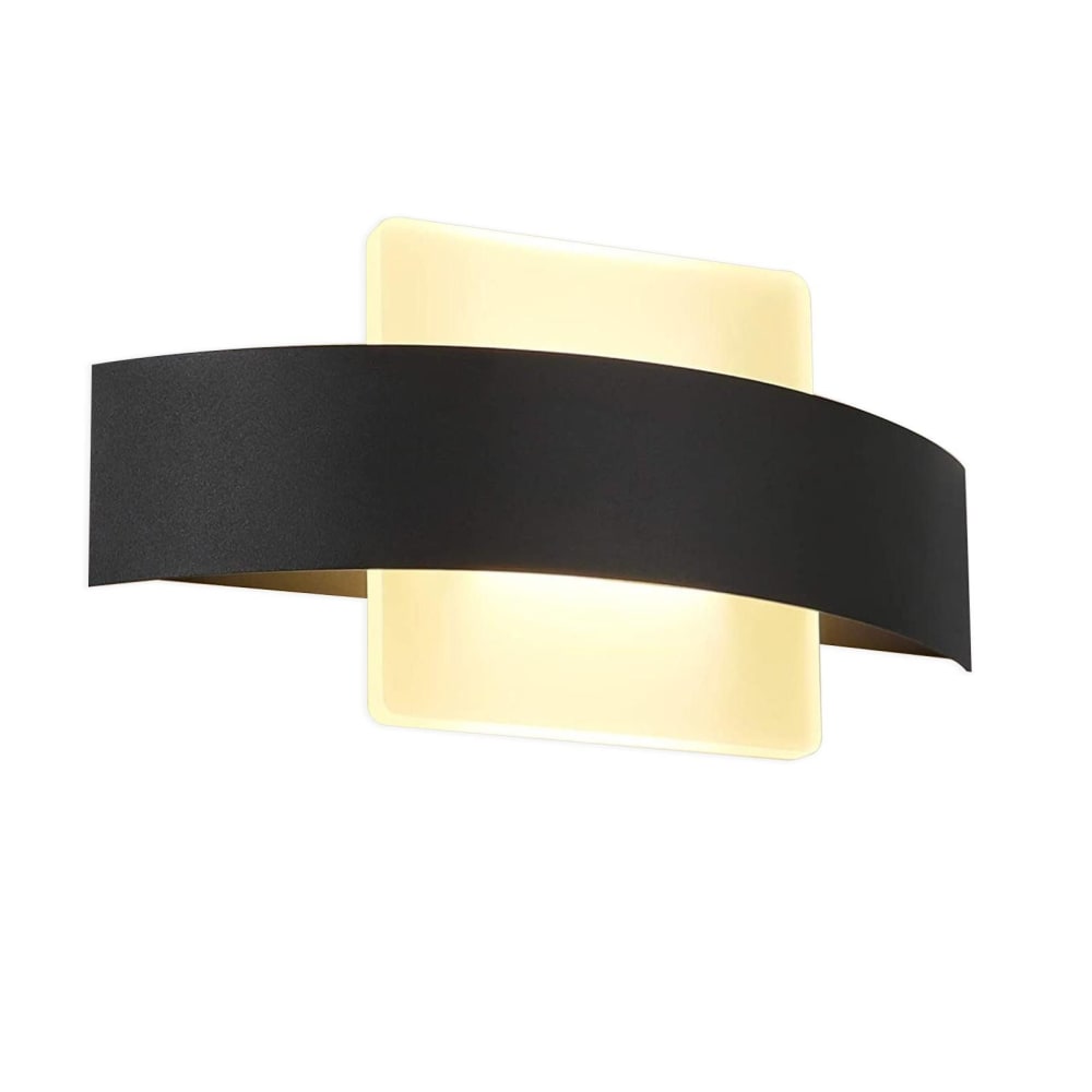 Applique murale fer noir 23.5x12x5cm led