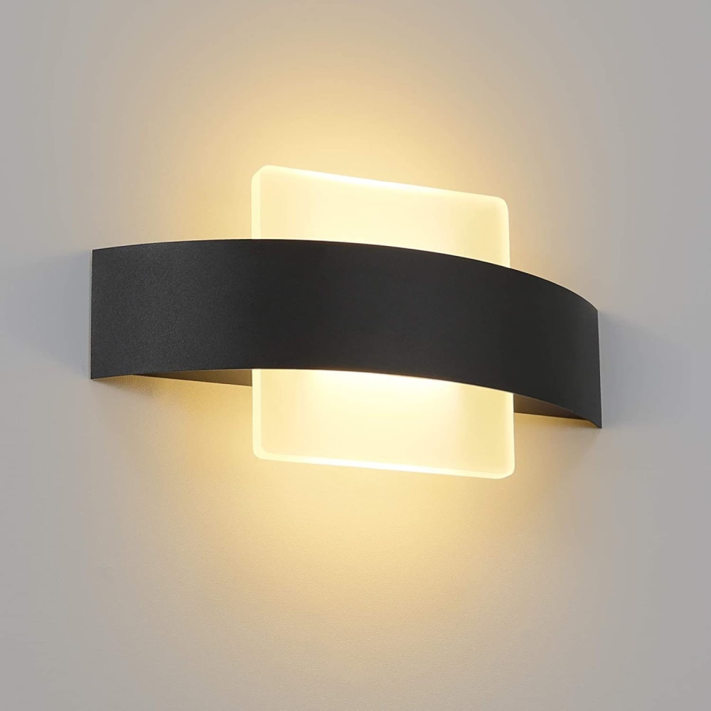 Applique murale fer noir 23.5x12x5cm led — vue 3