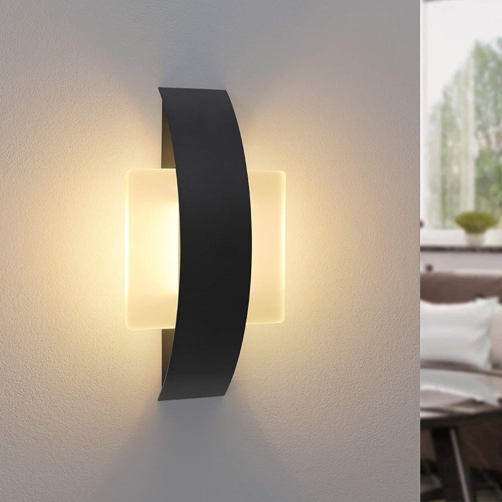 Applique murale fer noir 23.5x12x5cm led — vue 4