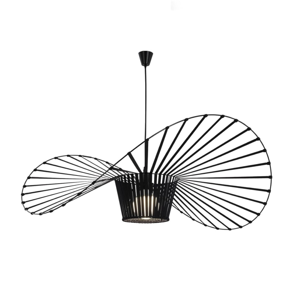Suspension en fer, noir, 60cm E27