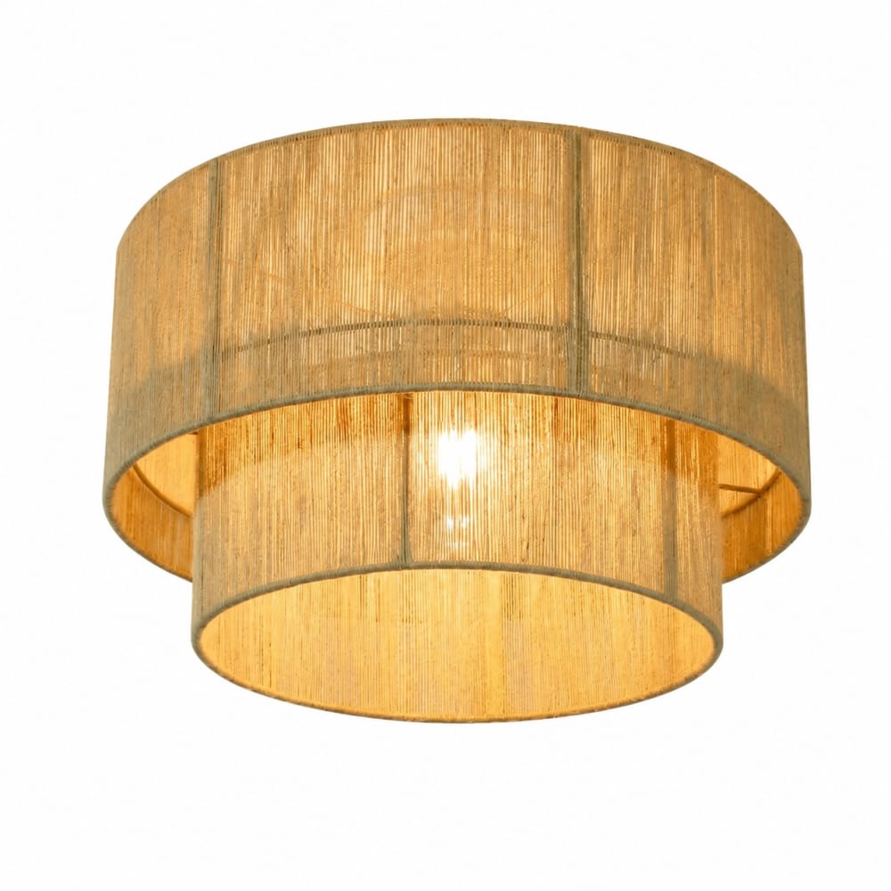 Plafonnier fer blanc 40x40x27.5cm e27