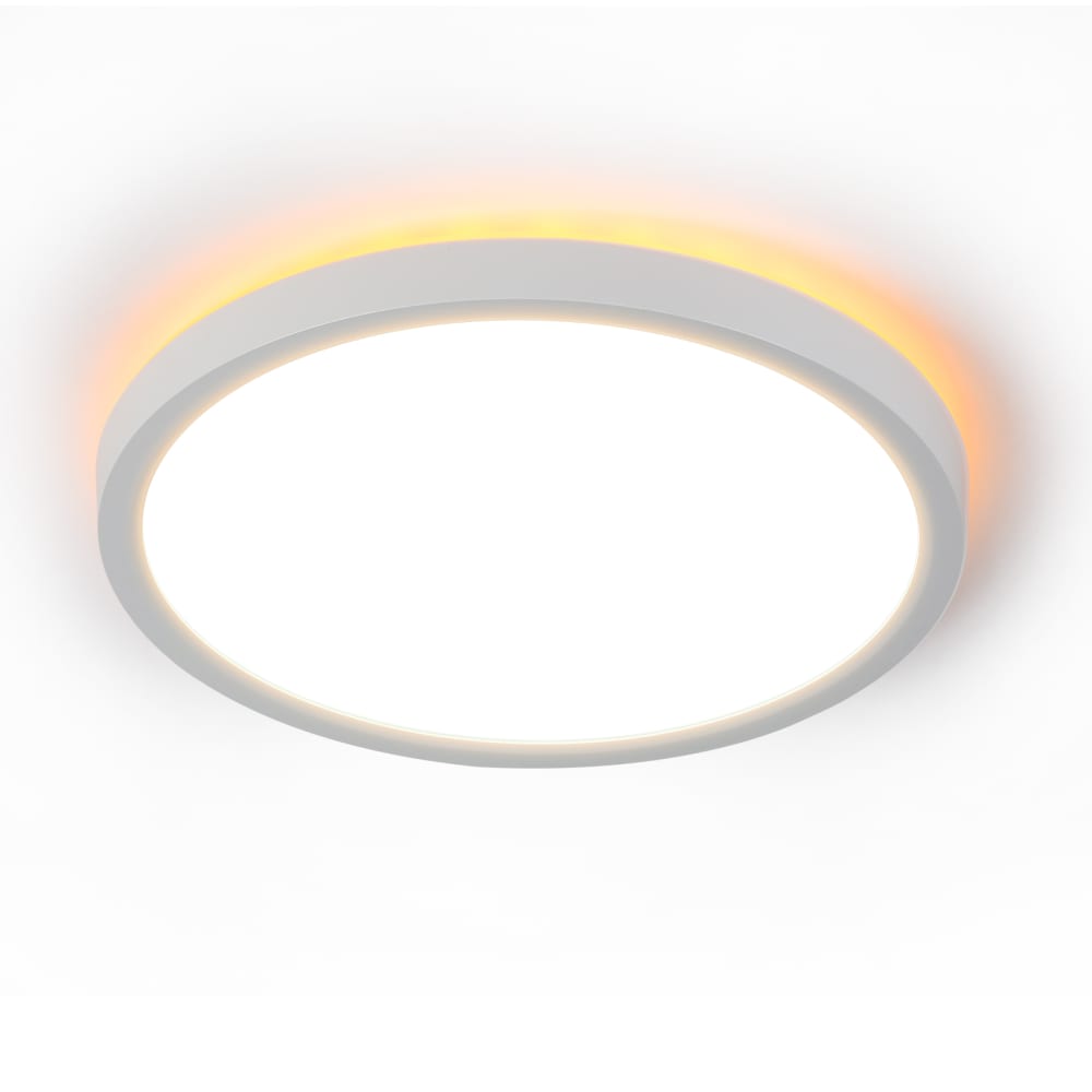 Plafonnier plastique blanc 22x22x2.6cm led 18w