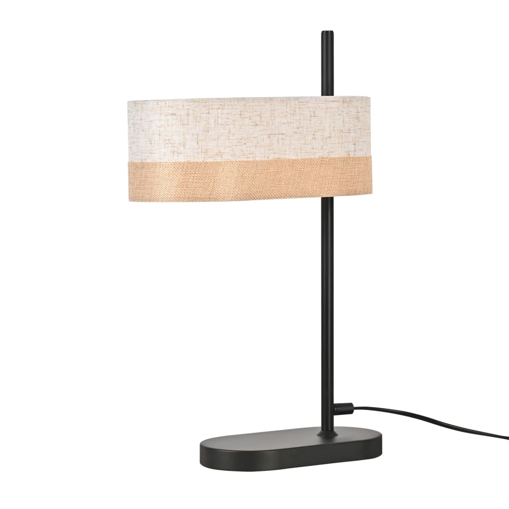 Lampe de table fer marron 27.5x21x44.5cm e14