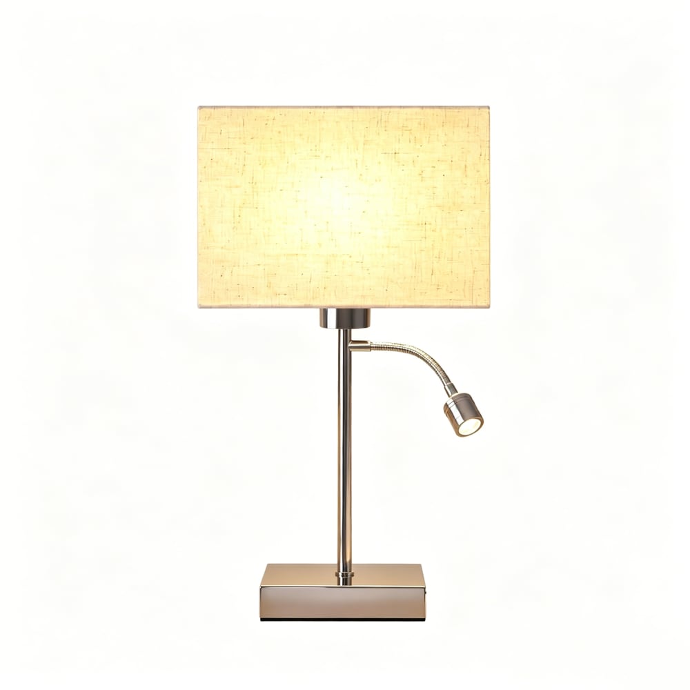 Lampe de table fer marron 20x13x38cm e27