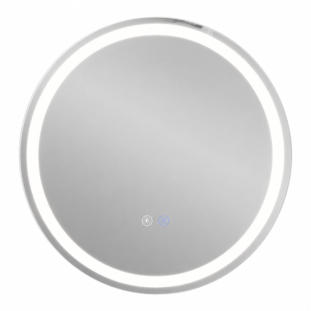 ZMH Badspiegel mit Beleuchtung glas 80x80cm silber 24W style modern - -