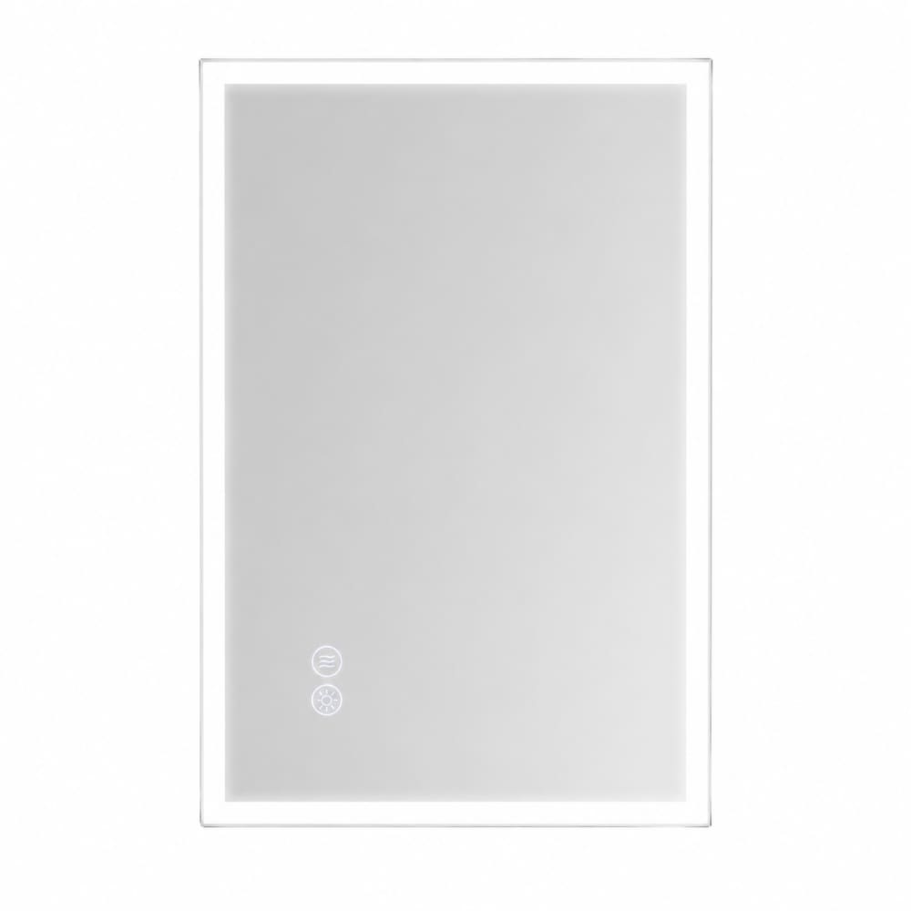 ZMH Badspiegel mit Beleuchtung glas 70x50cm weiß 18W style modern - -