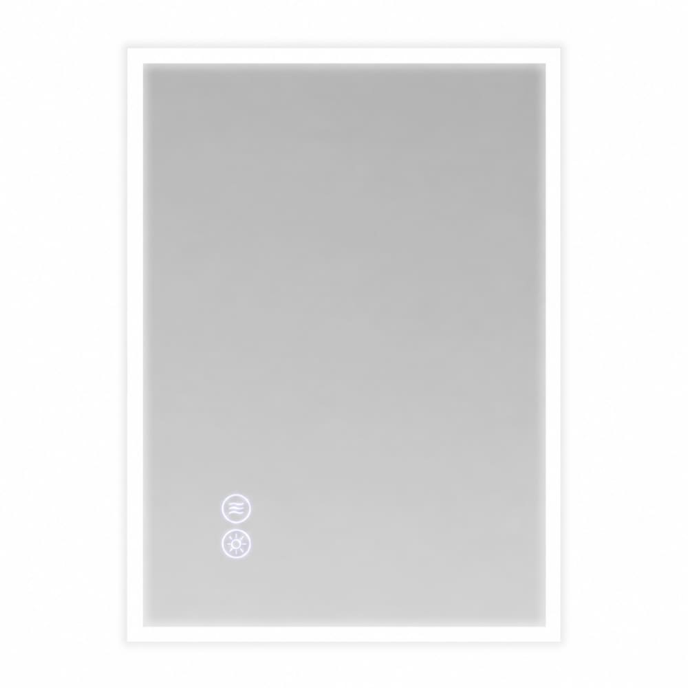 ZMH Badspiegel mit Beleuchtung glas 80x60cm weiß 20W style modern - -