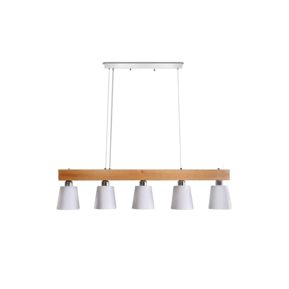 Suspension en fer, blanc, h.178cm