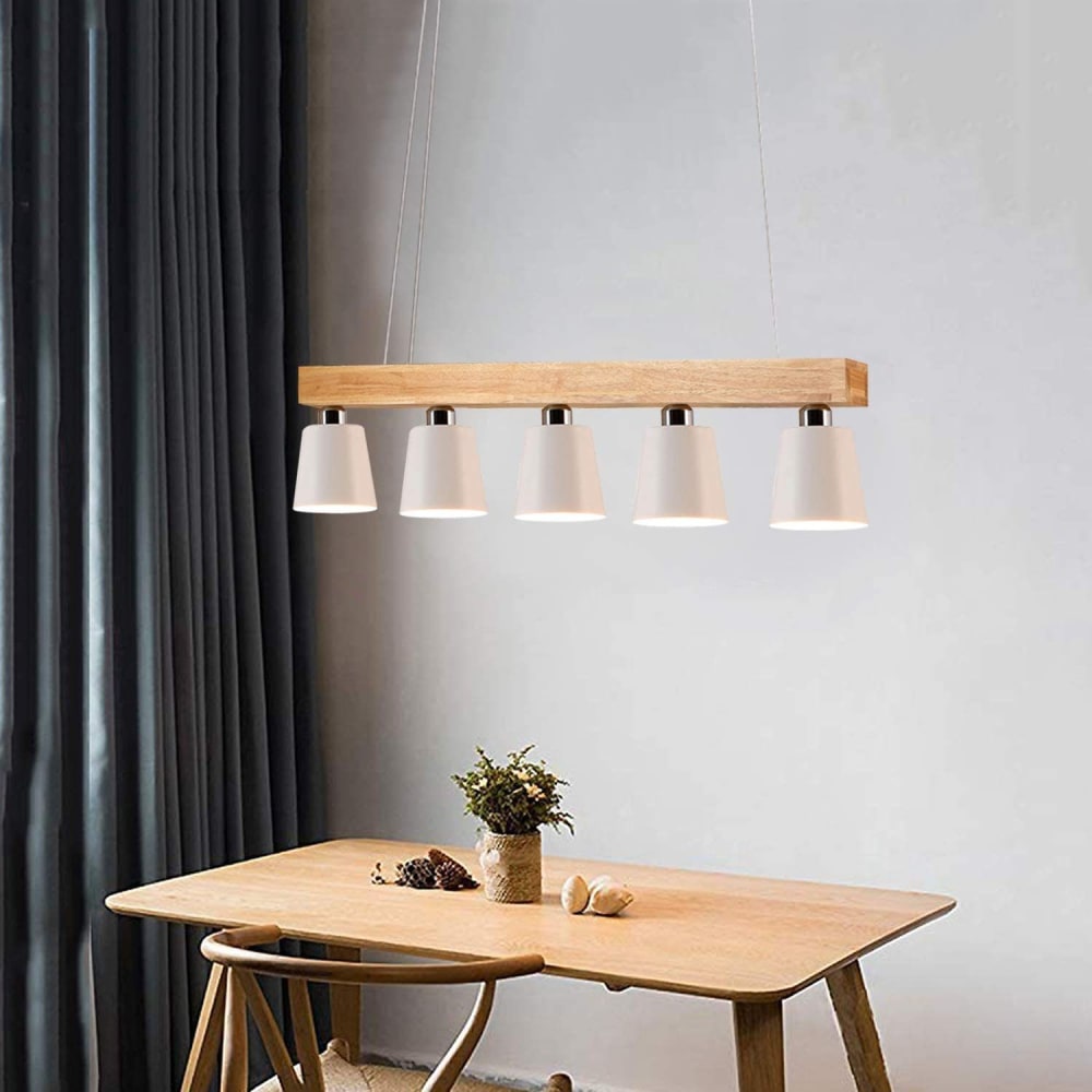 Suspension en fer, blanc, h.178cm — vue 3