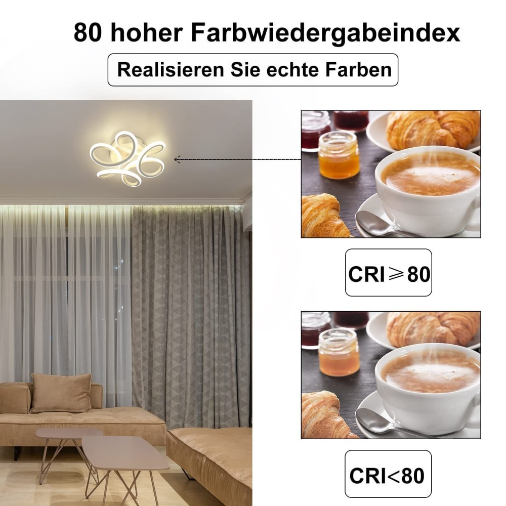 Plafonnier fer blanc 25x22.5x8.5cm led 26w — vue 4