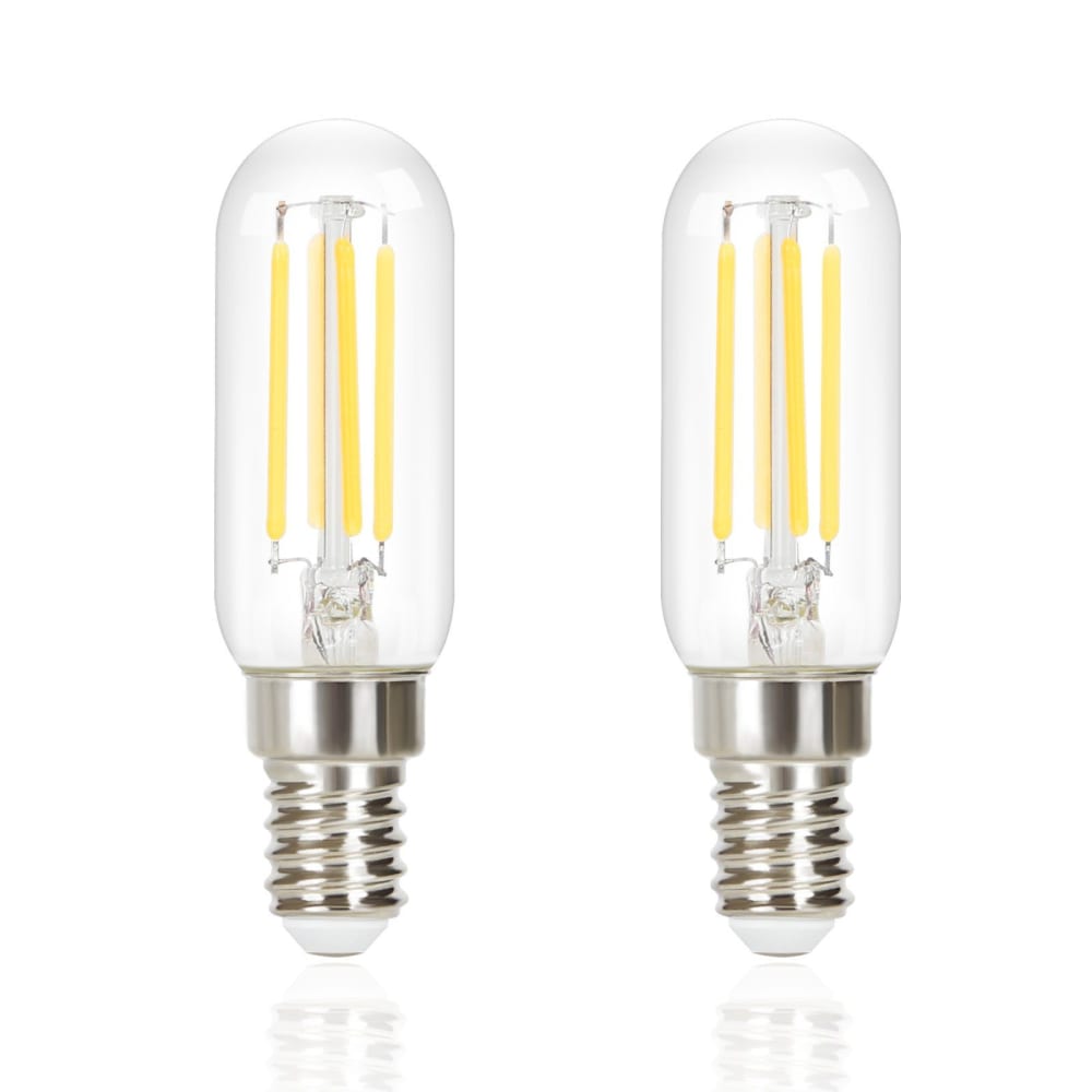 Ampoule verre transparent 3x9cm e14 6000k lot de 2