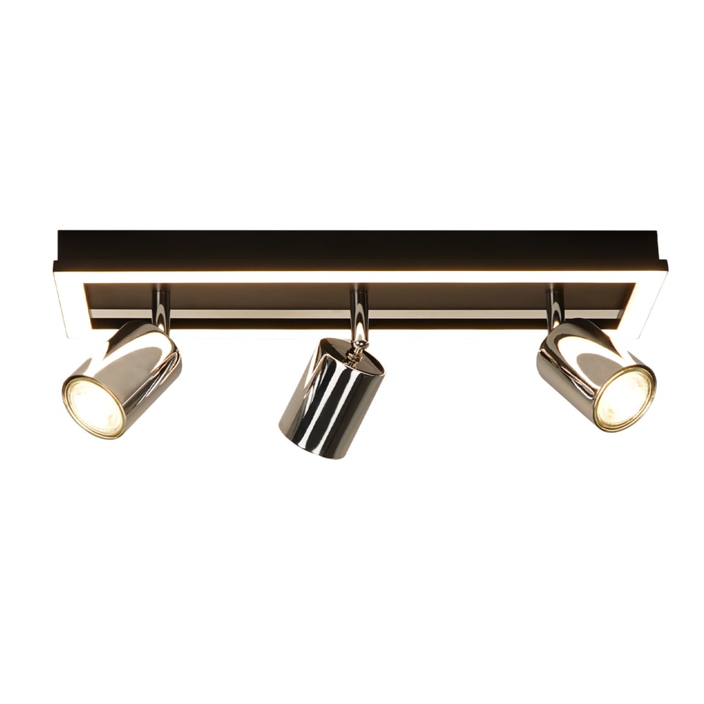 Spot de plafond en fer noir 42x13x15.5cm gu10