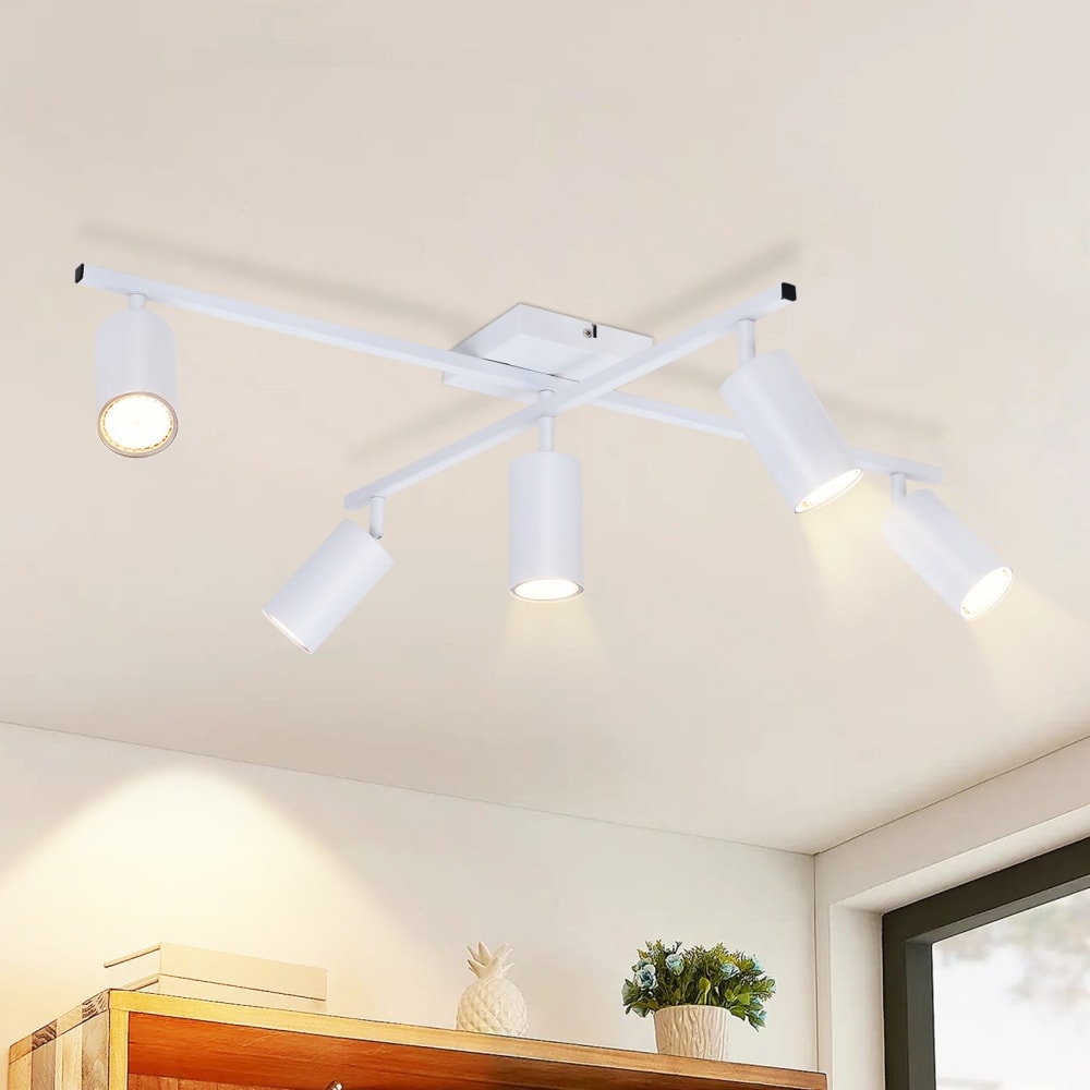 Spot de plafond en fer blanc 77.5x57.5x21cm gu10 — vue 3