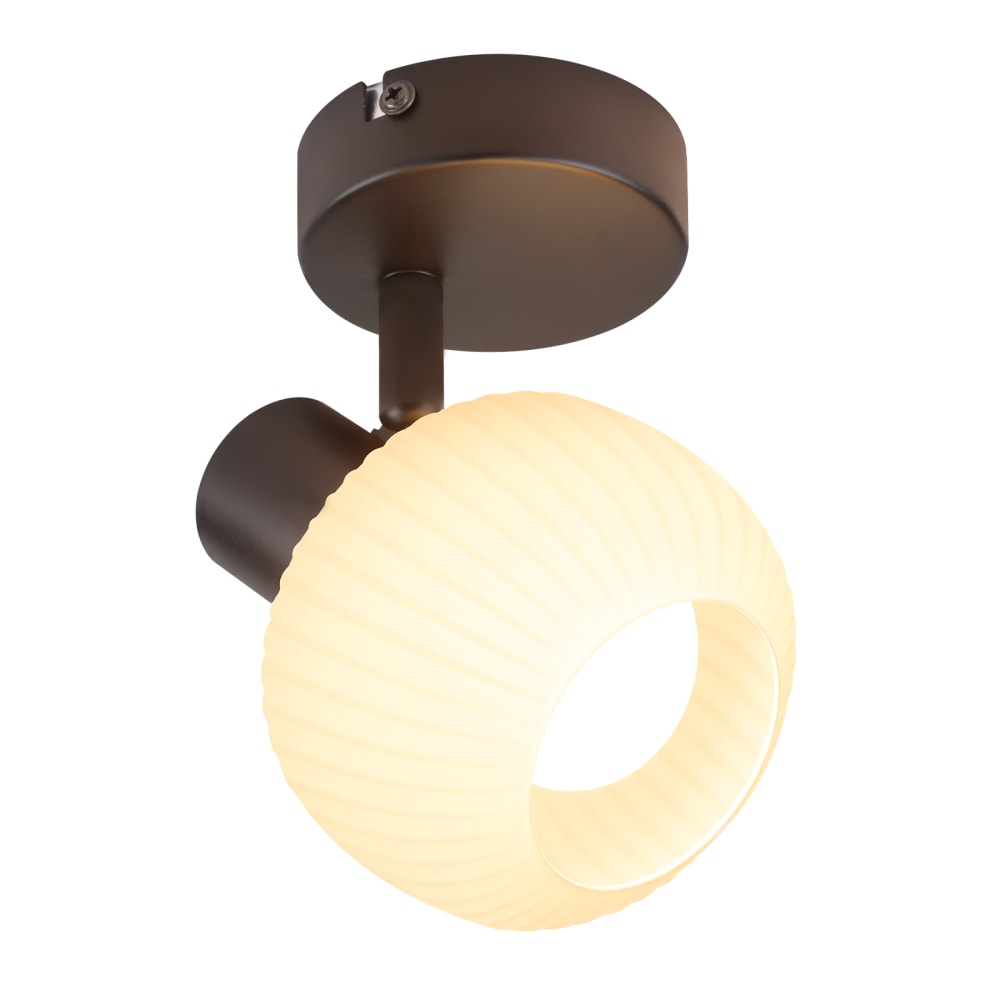 Spot de plafond fer noir 12.5x10x13cm e14 1 flammes