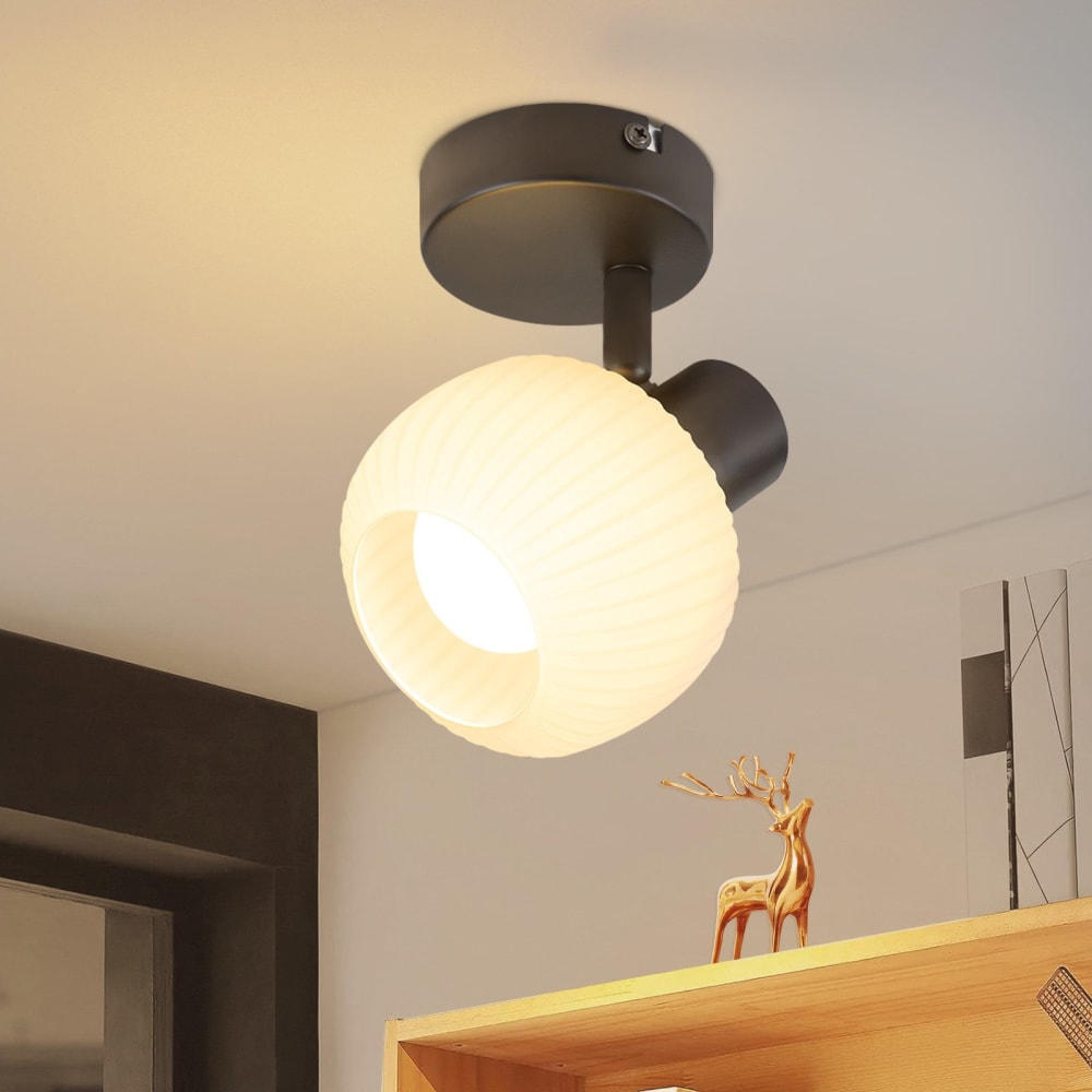 Spot de plafond fer noir 12.5x10x13cm e14 1 flammes — vue 3
