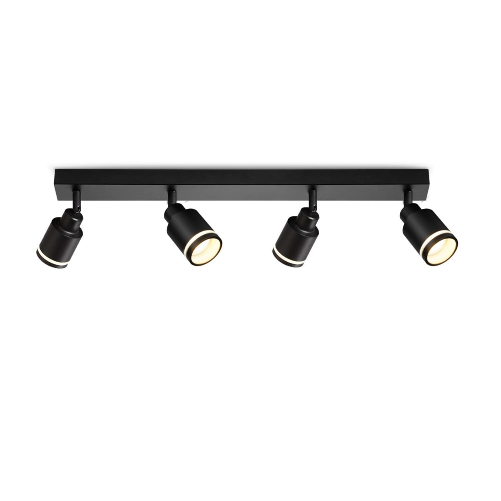 Spot de plafond en fer noir 55x5x15.7cm gu10