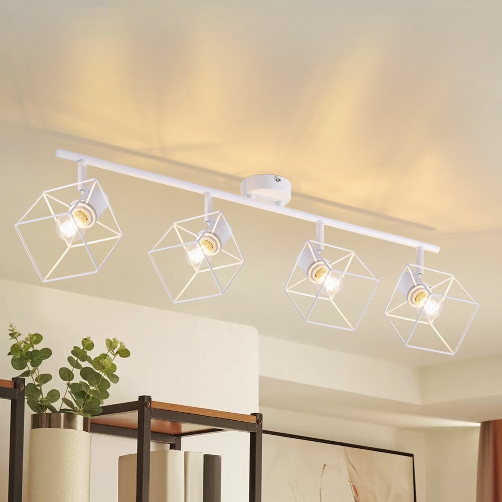 Spot de plafond en fer blanc 72x17x17cm e14 — vue 3