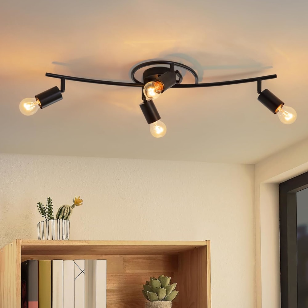 Deckenstrahler Eisen 67x10x20cm Schwarz E27 - Maisons Du Monde