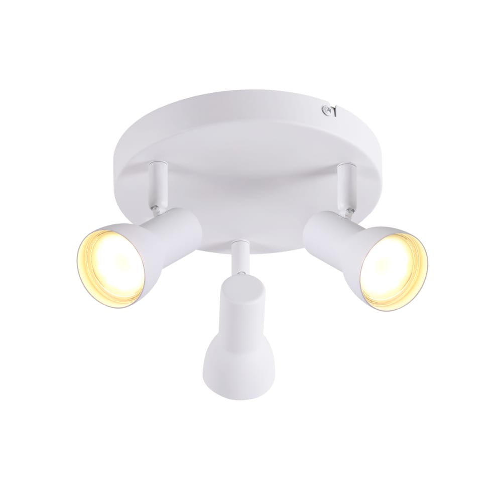 Spot de plafond en fer blanc 19x19x13.5cm gu10