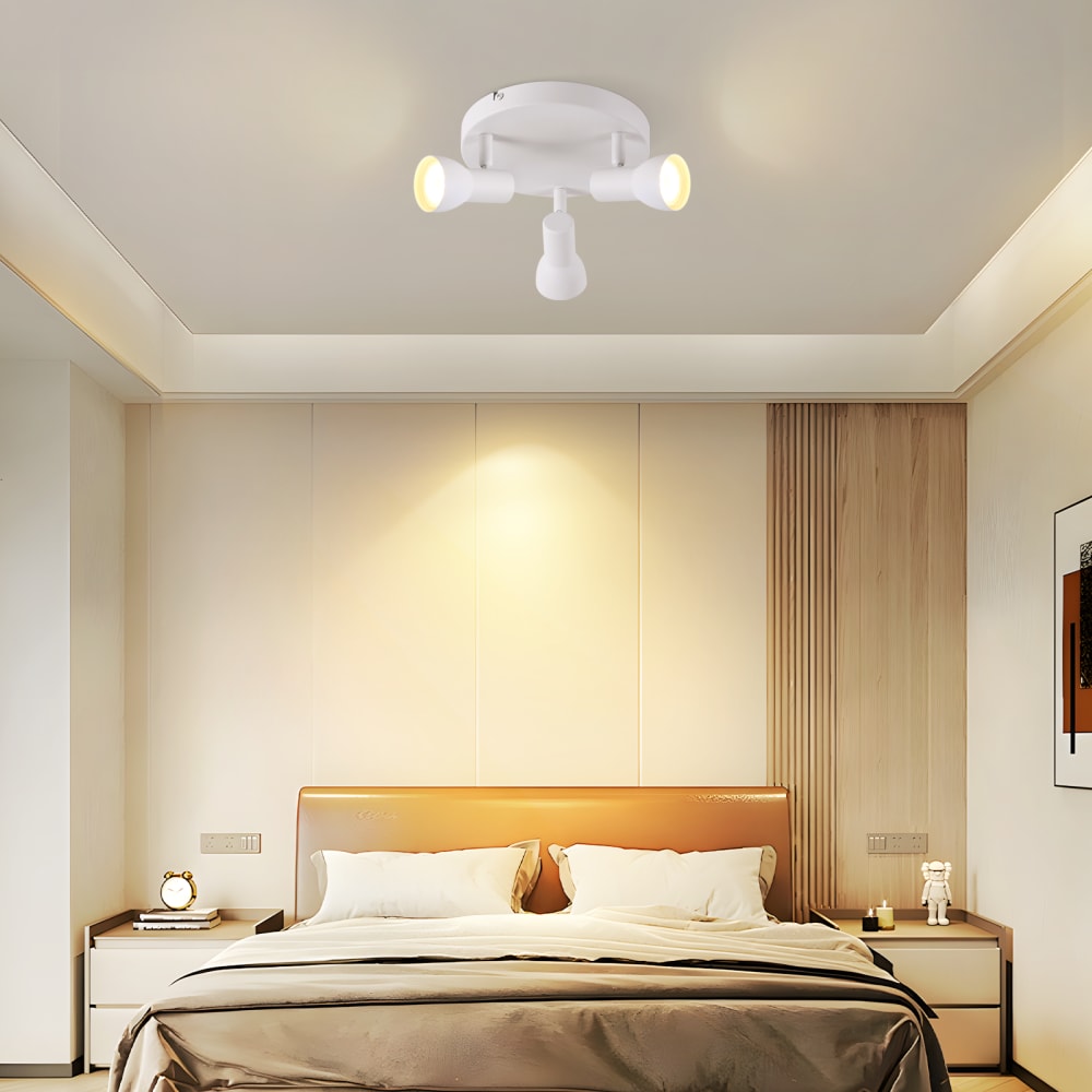 Spot de plafond en fer blanc 19x19x13.5cm gu10 — vue 4
