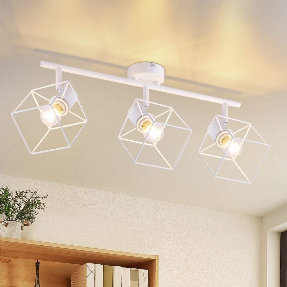 Spot de plafond en fer blanc 50x17x17cm e14 — vue 3