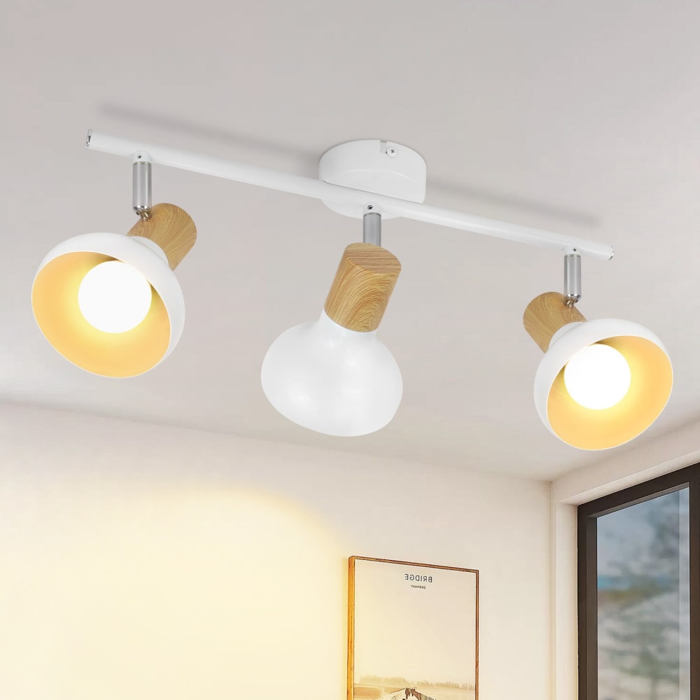 Spot de plafond en fer blanc 41.2x11x15.5cm e14 — vue 3