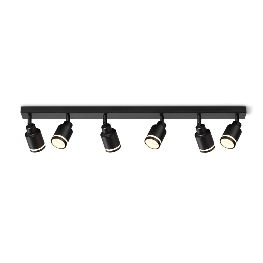 Spot de plafond en fer noir 83x5x15.7cm gu10