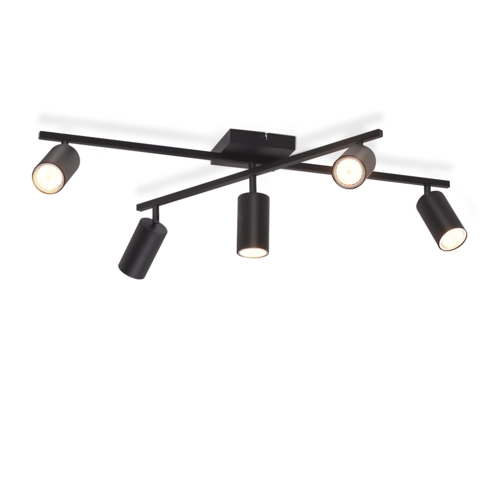 Spot de plafond en fer noir 77.5x57.5x21cm gu10