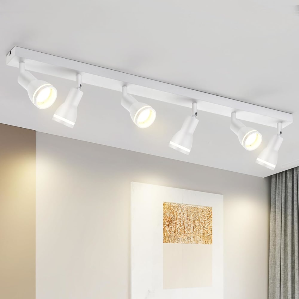 Spot de plafond en fer blanc 83x5x15.7cm gu10 — vue 3