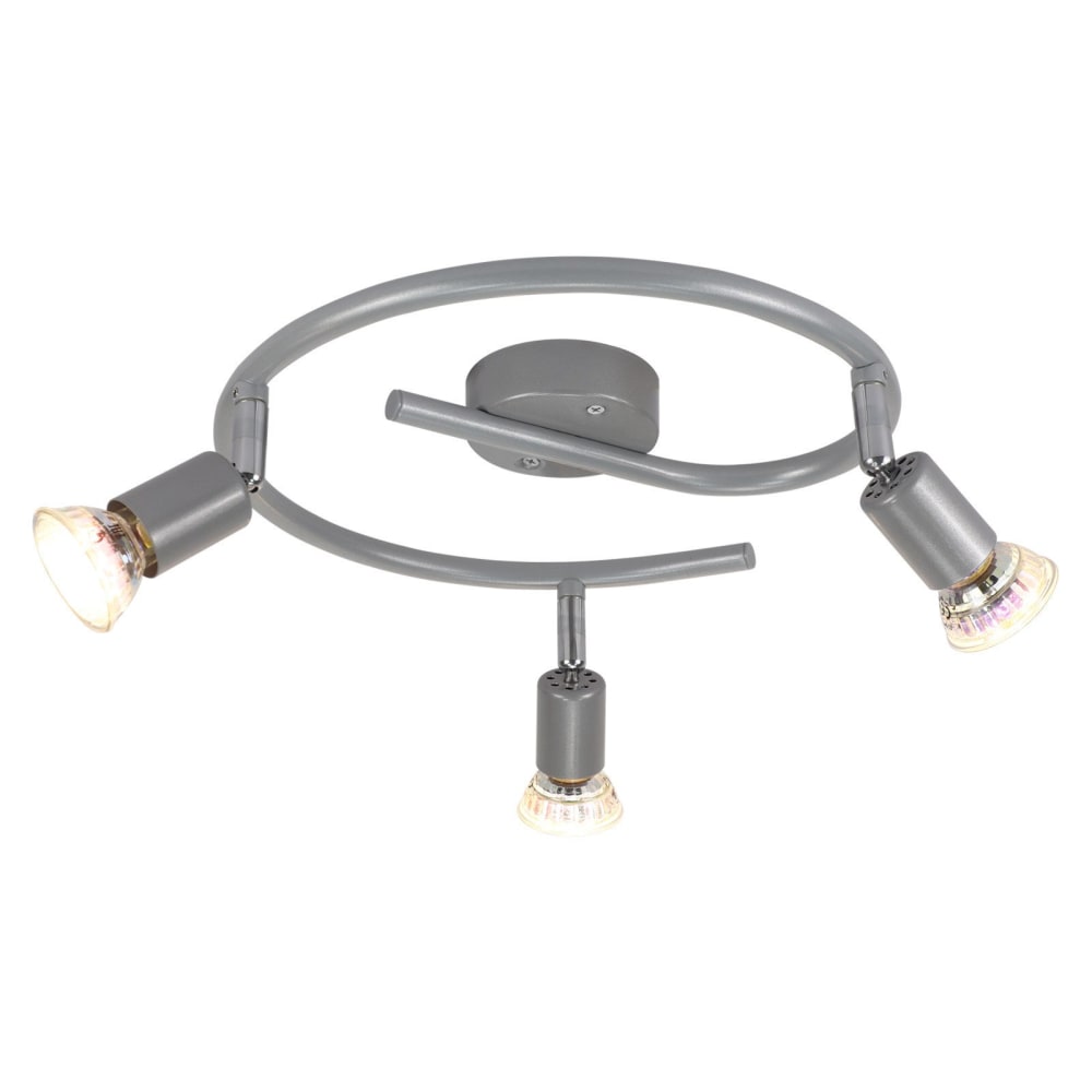 Spot de plafond en fer argenté 42x42x8cm gu10 — vue 4