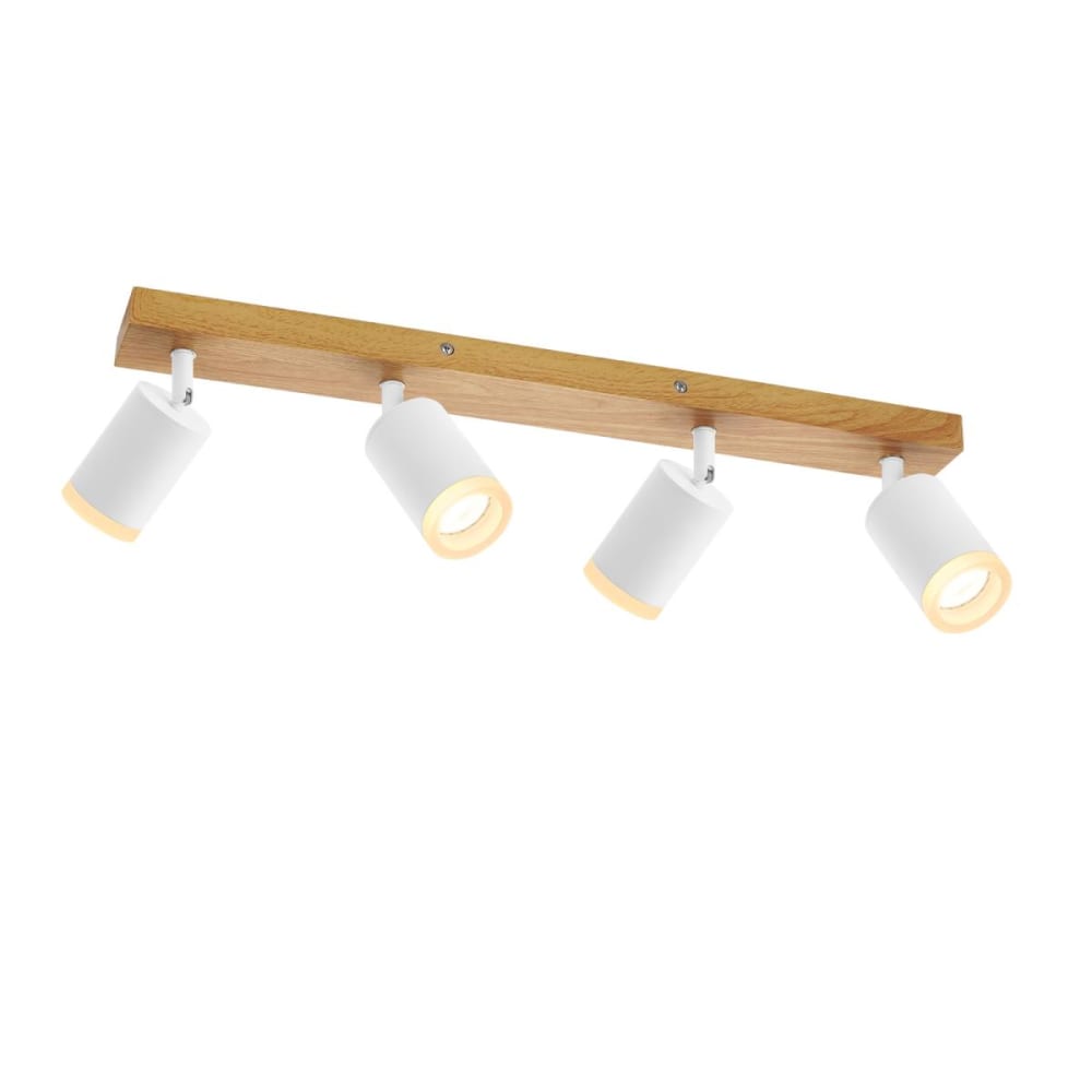 Spot de plafond en aluminium blanc 54x6x15cm gu10