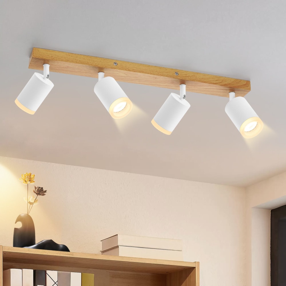 Spot de plafond en aluminium blanc 54x6x15cm gu10 — vue 3