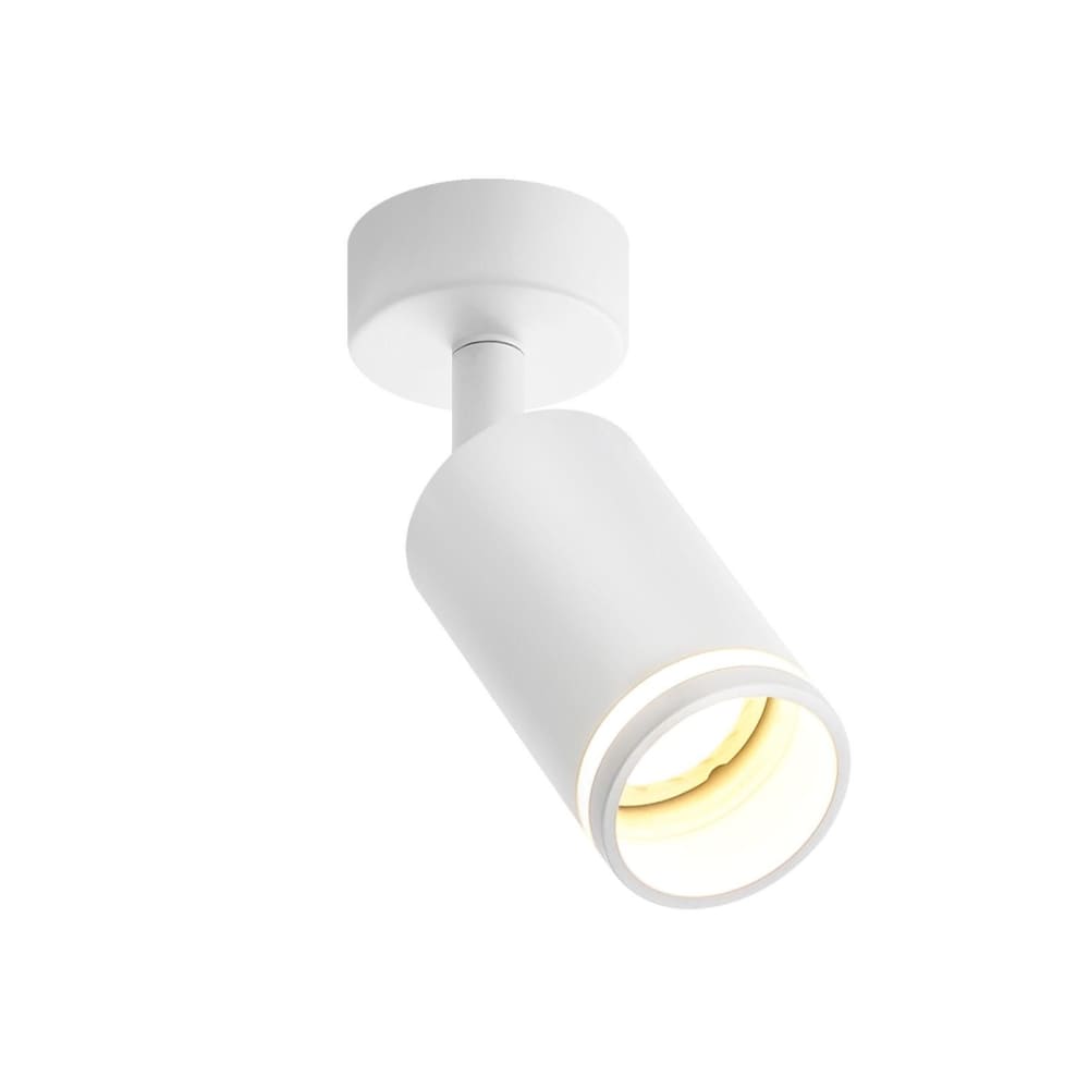Spot de plafond en fer blanc 6x6x17cm gu10