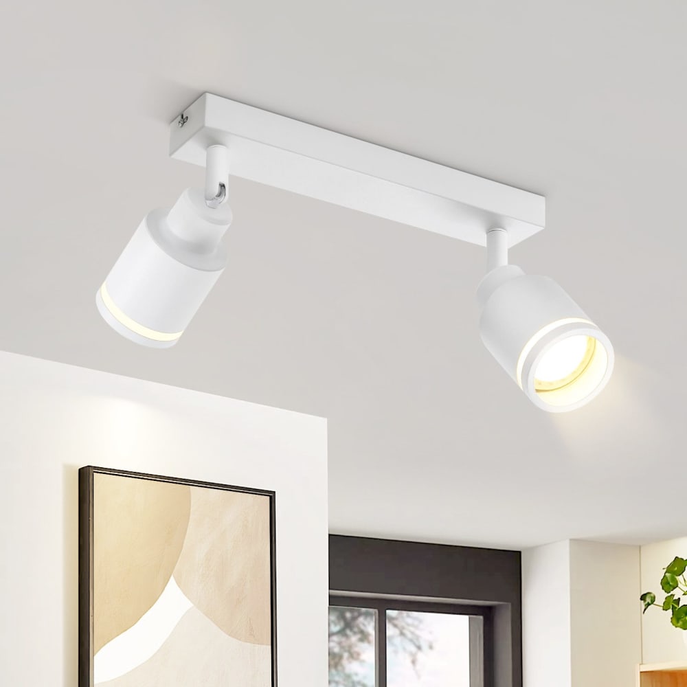 Deckenstrahler Eisen 30x5x15.7cm Weiß GU10 - Maisons Du Monde