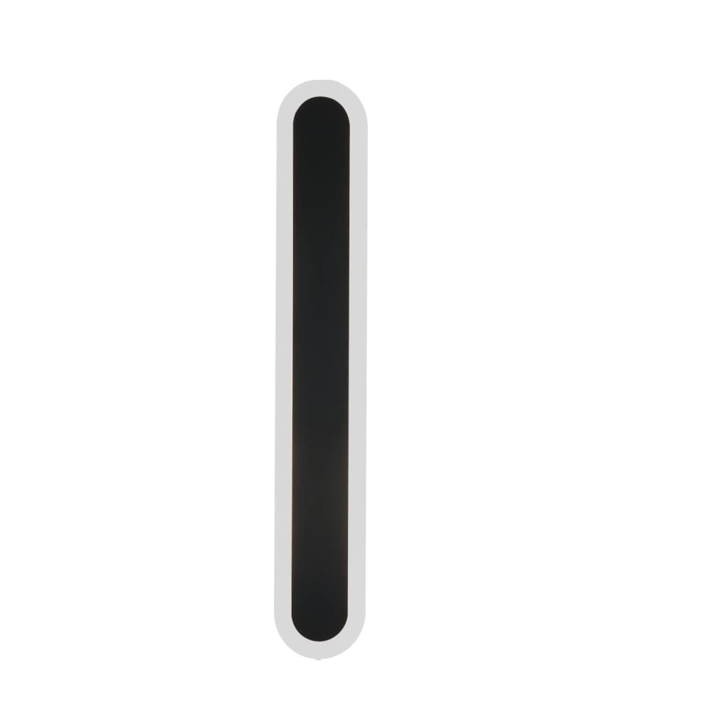 Applique murale en fer noir 50x8x4cm led 3000k 10w