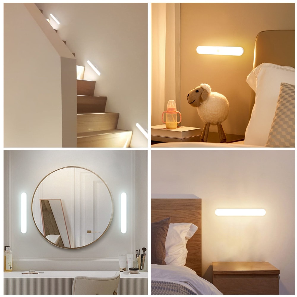 Applique murale en abs pc blanc 28x4x7.5cm led 1.5w — vue 4