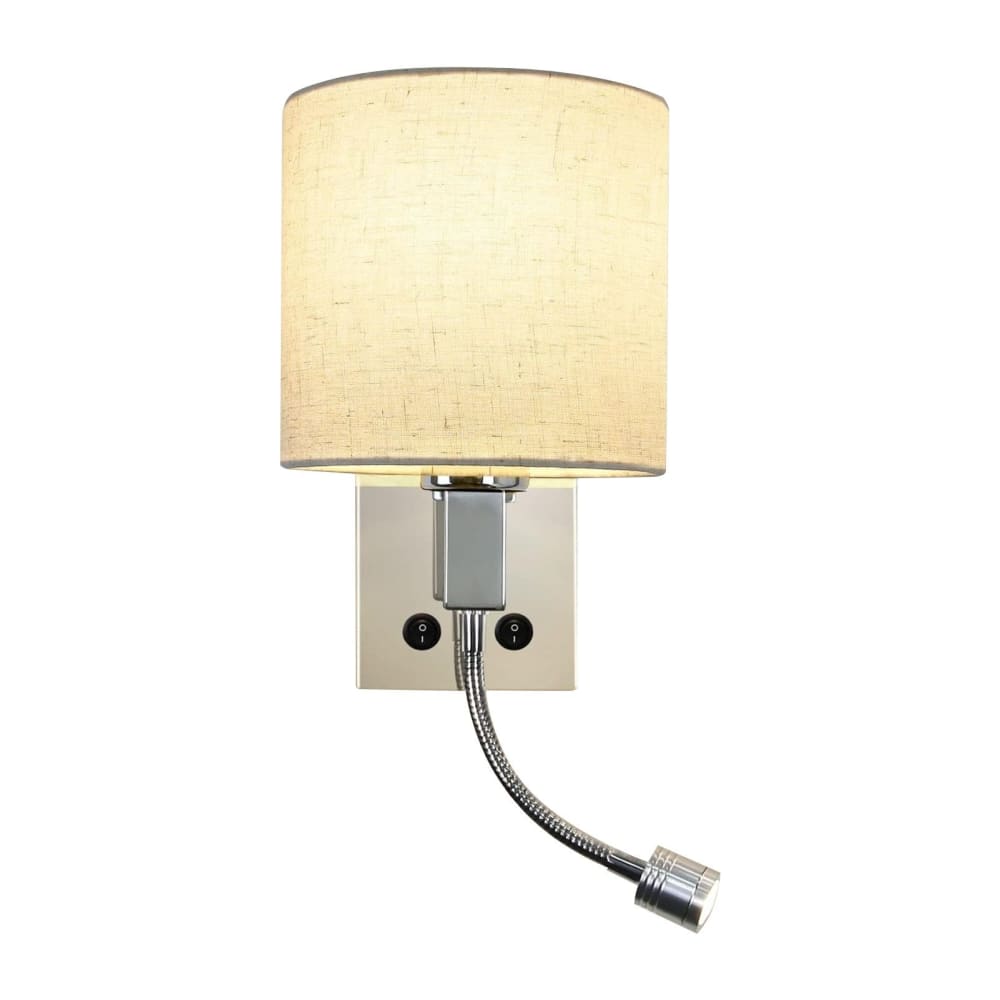 ZMH Wandleuchte Eisen 41x19.5x19.5cm Weiß LED 3000K 2W style modern Weiß Stahl